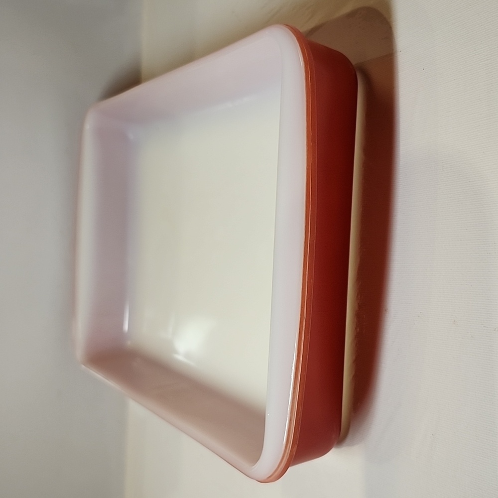 Vintage Pyrex 232 Flamingo pink color Casserole baking dish made in USA
